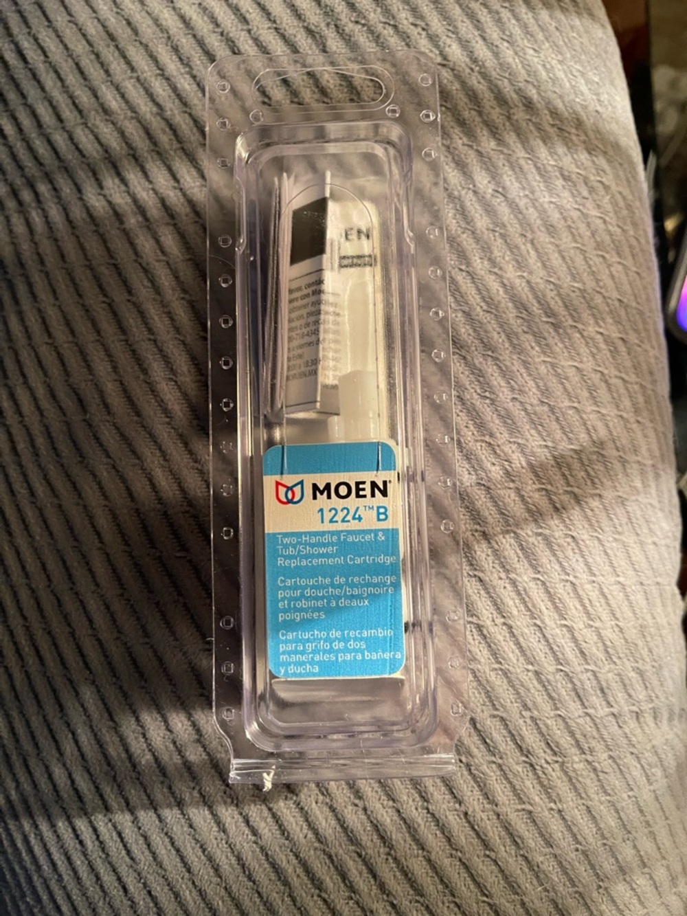 Moen 1224B Two-Handle Faucet & Tub/Shower Replacement Cartridge.